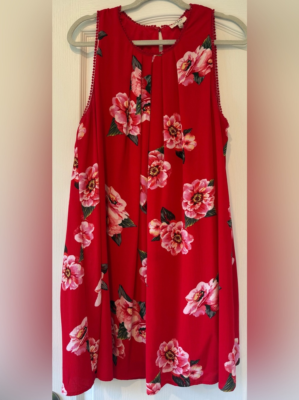 Umgee Red Floral Sleeveless Camisole